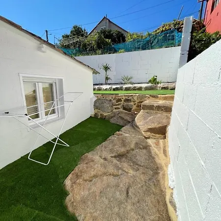 Casita Independiente Y Tres Apartamentos Con Piscina Ladeira Playa Baiona Exterior foto